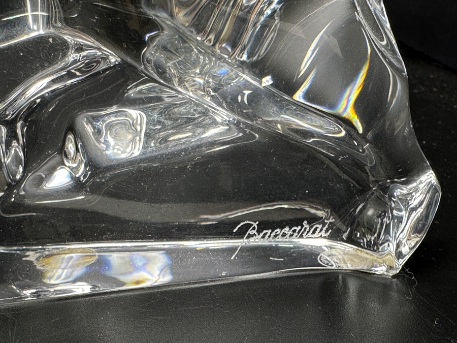 Baccarat France Crystal Labrador Retriever Dog Figurine 7.5W X 4.5H [Photo 4]