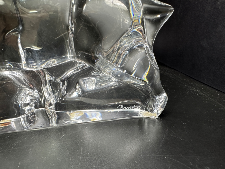 Baccarat France Crystal Labrador Retriever Dog Figurine 7.5W X 4.5H [Photo 3]