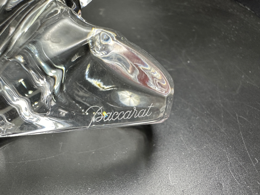 Baccarat France Crystal Kneeling Angel Figurine 4.25H [Photo 7]