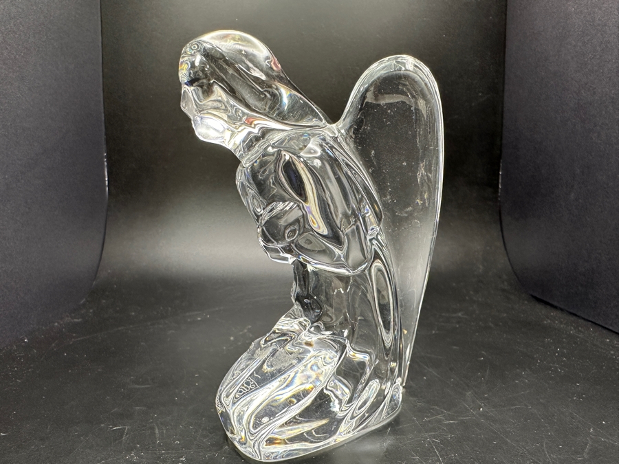 Baccarat France Crystal Kneeling Angel Figurine 4.25H [Photo 5]