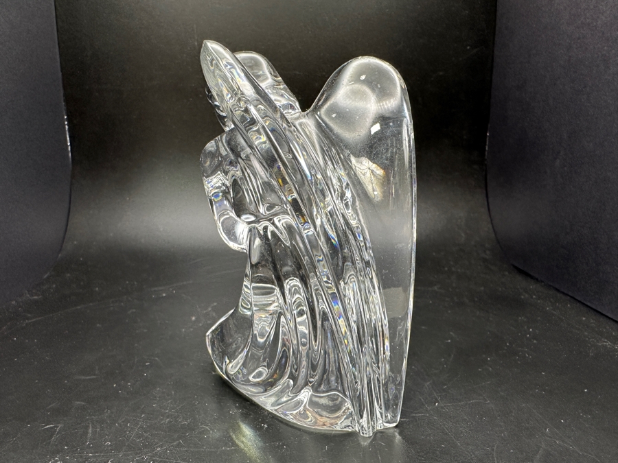 Baccarat France Crystal Kneeling Angel Figurine 4.25H [Photo 6]