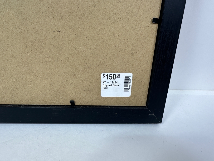 Original Block Print By P. Tobin 11 X 14 Framed [Photo 4]