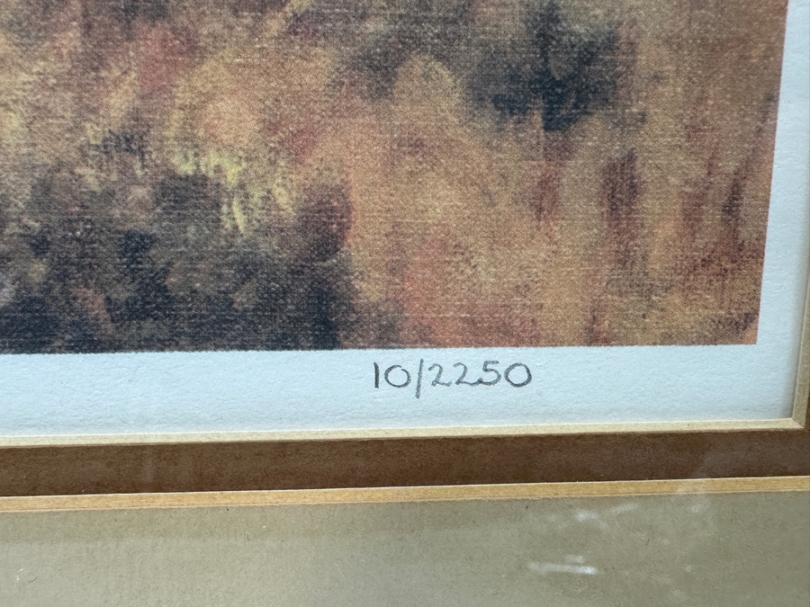 Hand Signed Limited Edition Gary Kapp Print Titled 'Hunting Party From Jackson Hole' 20 X 14 Framed 29 X 22 [Photo 7]