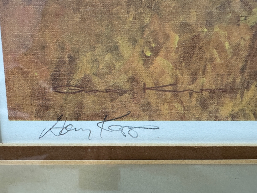 Hand Signed Limited Edition Gary Kapp Print Titled 'Hunting Party From Jackson Hole' 20 X 14 Framed 29 X 22 [Photo 6]