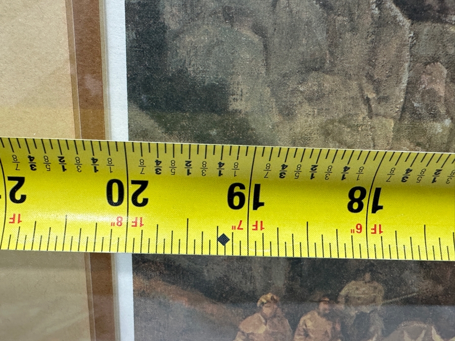 Hand Signed Limited Edition Gary Kapp Print Titled 'Hunting Party From Jackson Hole' 20 X 14 Framed 29 X 22 [Photo 8]