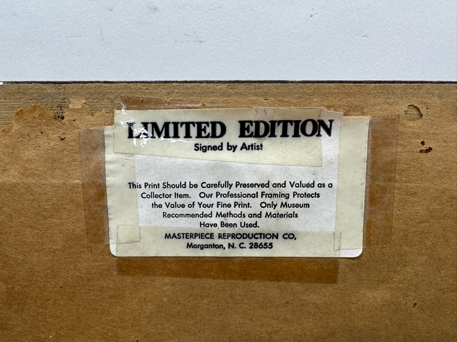 Hand Signed Limited Edition Gerald Harvey Jones Print Titled 'The Early Run' 22 X 18 Framed 31 X 27 [Photo 15]