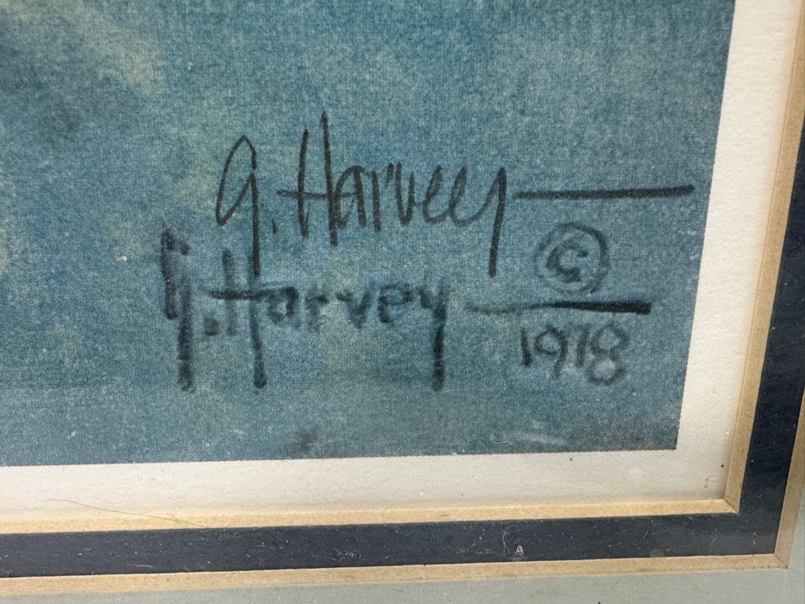 Hand Signed Limited Edition Gerald Harvey Jones Print Titled 'The Early Run' 22 X 18 Framed 31 X 27 [Photo 8]