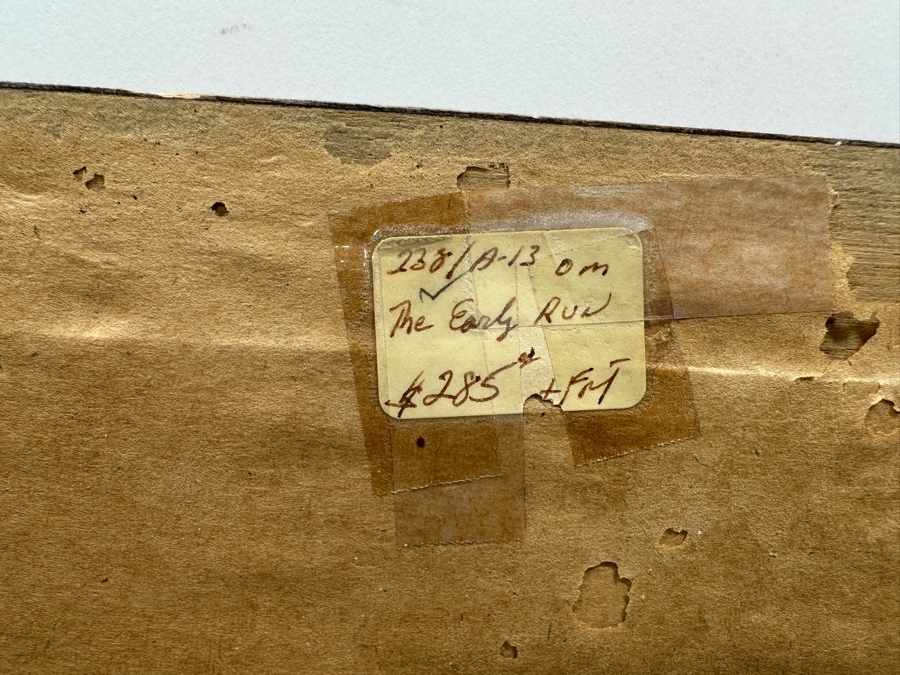 Hand Signed Limited Edition Gerald Harvey Jones Print Titled 'The Early Run' 22 X 18 Framed 31 X 27 [Photo 14]