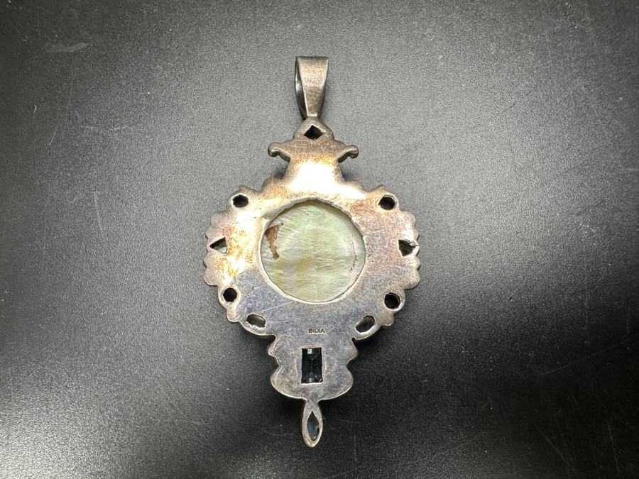 Handmade Pendant With Various Stones From India 21.1g [Photo 7]
