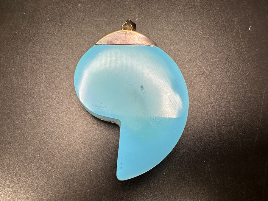 Sterling Silver Pendant With Inlaid Shell 15.1g [Photo 4]