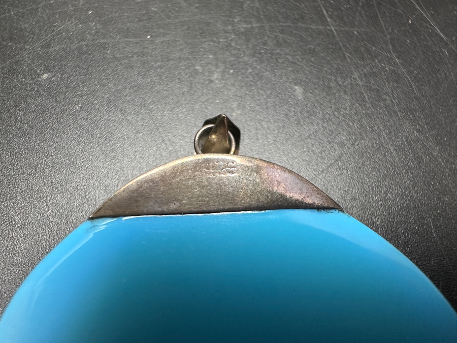 Sterling Silver Pendant With Inlaid Shell 15.1g [Photo 5]