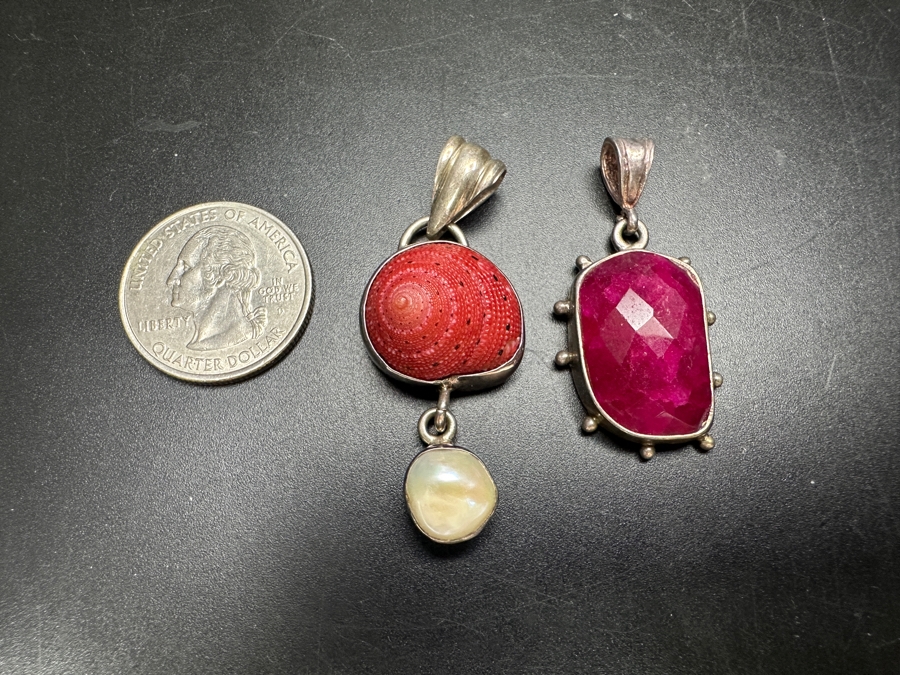 Pair Of Handmade Sterling Silver Pendants 15g [Photo 4]