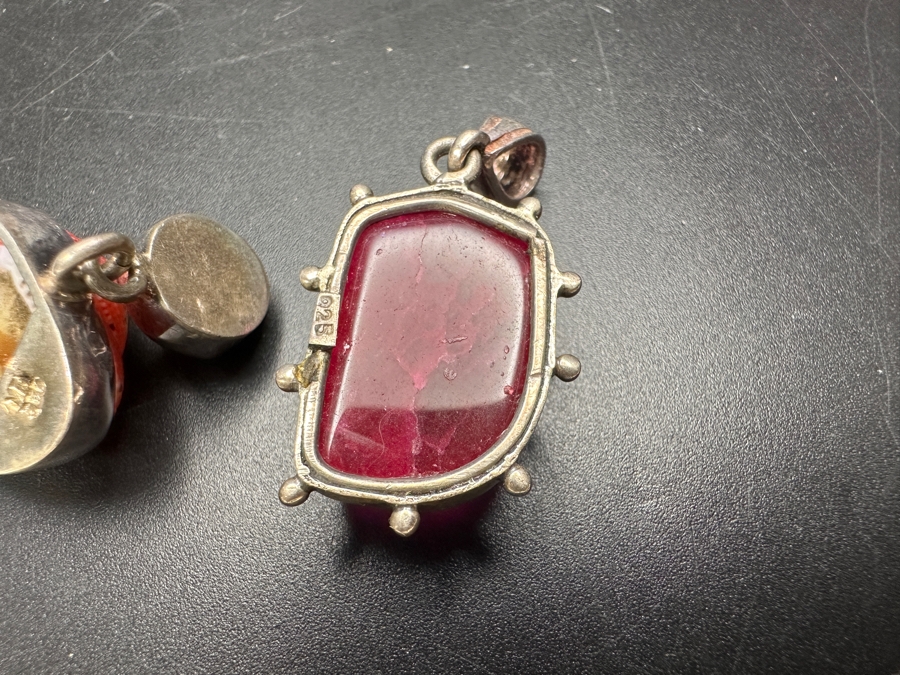 Pair Of Handmade Sterling Silver Pendants 15g [Photo 5]