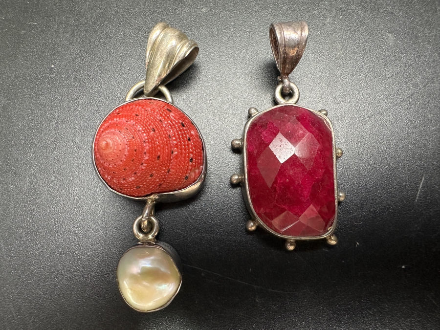 Pair Of Handmade Sterling Silver Pendants 15g [Photo 2]