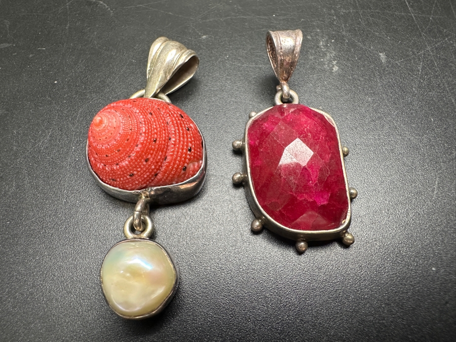 Pair Of Handmade Sterling Silver Pendants 15g [Photo 3]