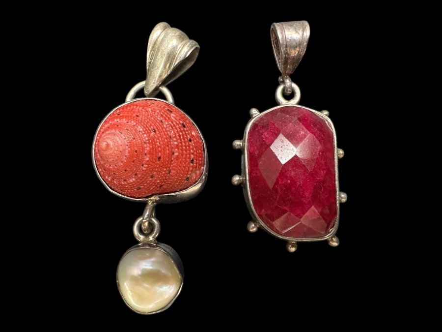 Pair Of Handmade Sterling Silver Pendants 15g [Photo 1]
