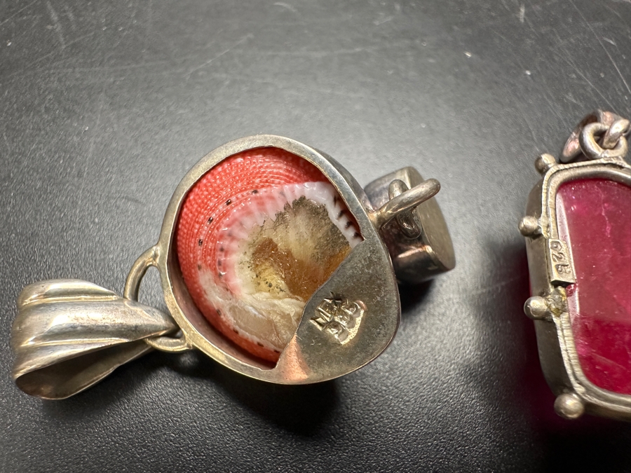 Pair Of Handmade Sterling Silver Pendants 15g [Photo 7]
