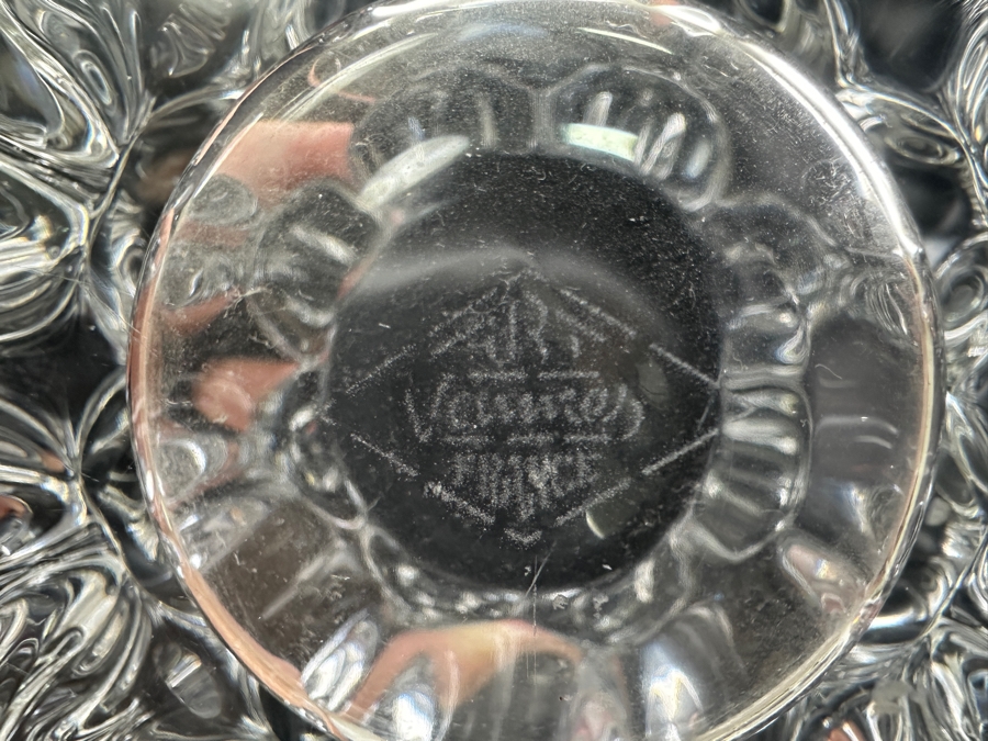 Vannes France Crystal Vase Signed 7.5'H [Photo 9]