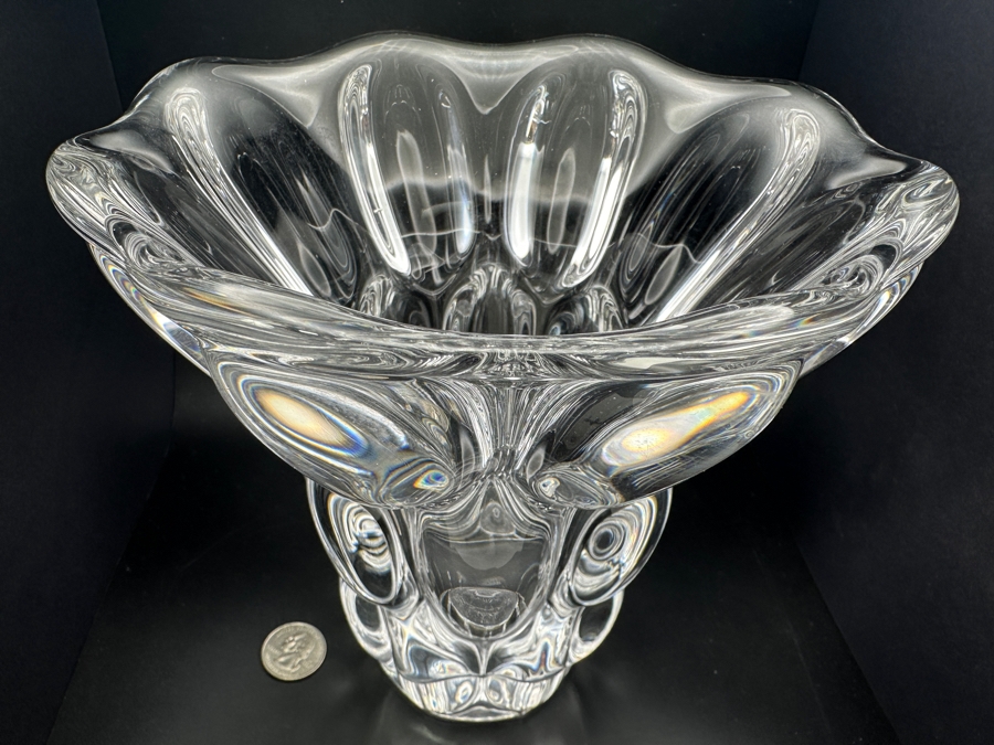 Vannes France Crystal Vase Signed 7.5'H [Photo 7]