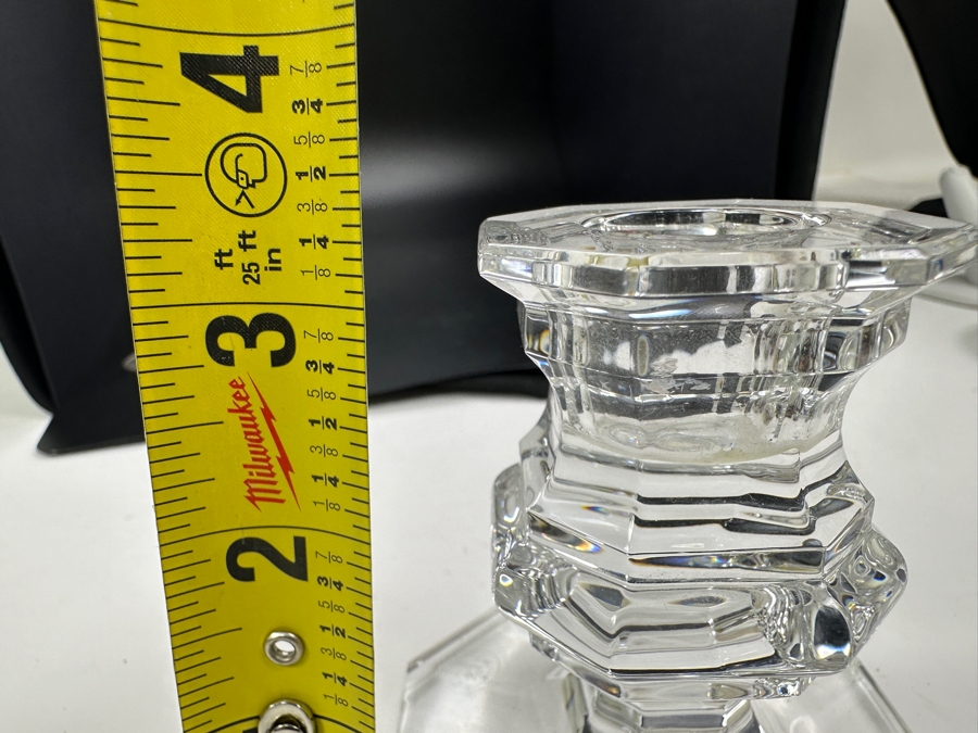 Baccarat France Crystal Candle Holder 3.25'H [Photo 5]