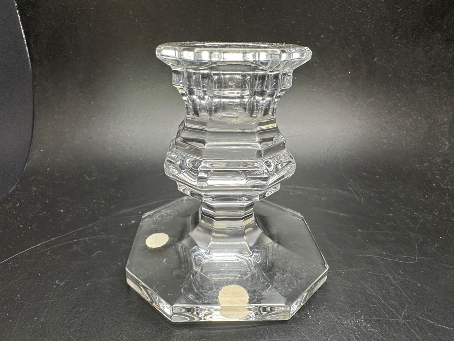 Baccarat France Crystal Candle Holder 3.25'H [Photo 2]