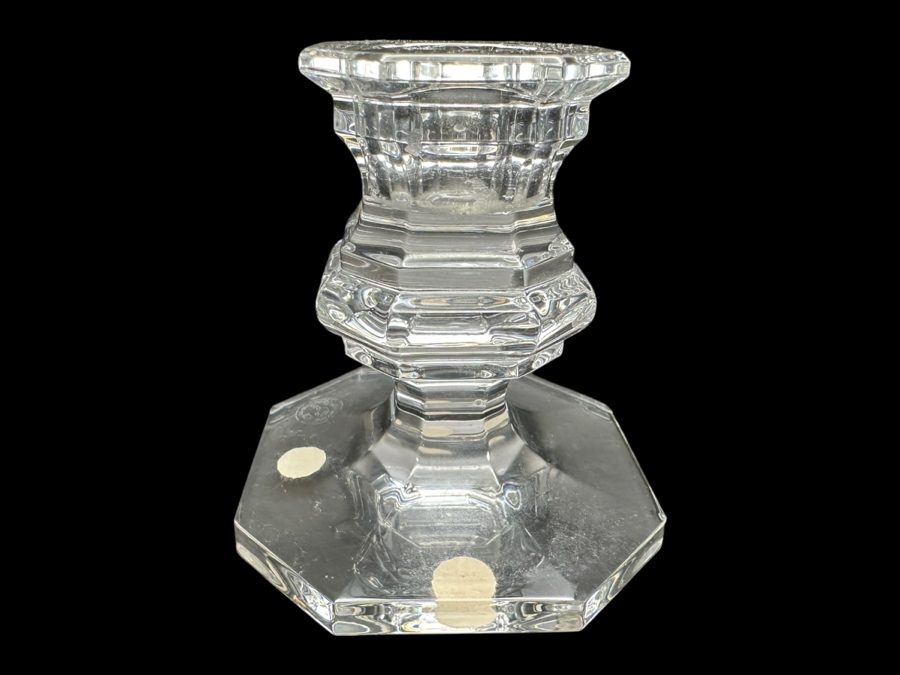 Baccarat France Crystal Candle Holder 3.25'H [Photo 1]