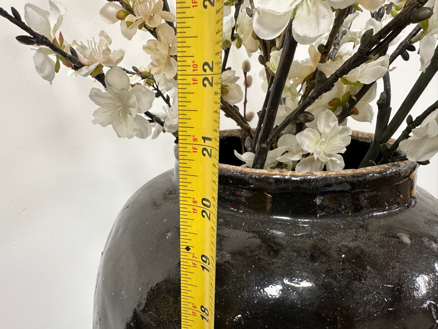 Large Glazed Flower Pot 20.5'H [Photo 6]