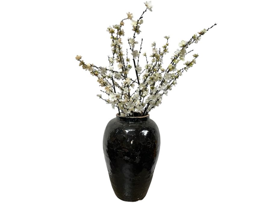Large Glazed Flower Pot 20.5'H [Photo 1]