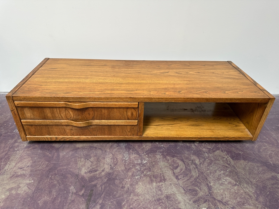 Mid-Century Modern LANE Furniture Coffee Table With 2-Drawers 60W X 25D X 15H [Photo 5]