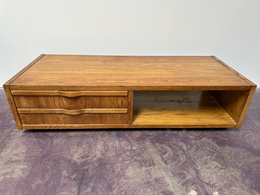 Mid-Century Modern LANE Furniture Coffee Table With 2-Drawers 60W X 25D X 15H [Photo 4]