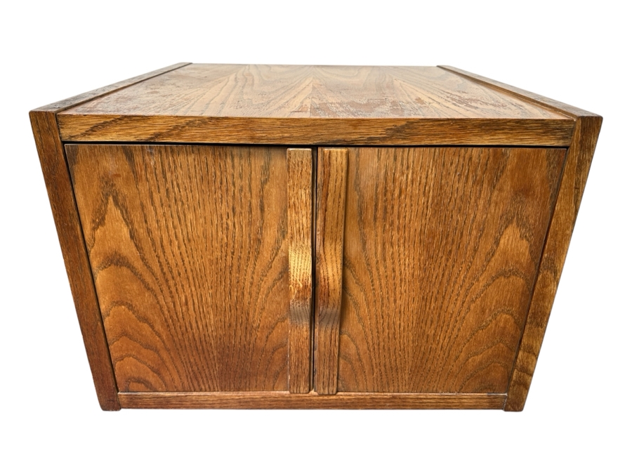 Mid-Century Modern LANE Furniture Side Table Cabinet 26W X 26D X 20H [Photo 1]