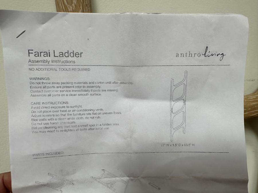 New Farai Decorative Ladder By Anthropologie Retails $228 [Photo 7]
