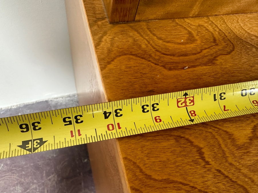 Mid-Century Modern Small China Cabinet 34W X 19D X 59.5H [Photo 13]