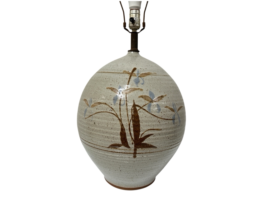 Vintage Mid-Century Modern Stoneware Table Lamp California Ceramics Design 28H [Photo 1]