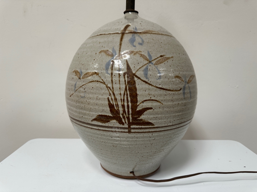 Vintage Mid-Century Modern Stoneware Table Lamp California Ceramics Design 28H [Photo 6]