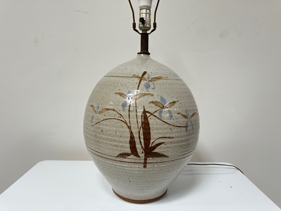 Vintage Mid-Century Modern Stoneware Table Lamp California Ceramics Design 28H [Photo 3]