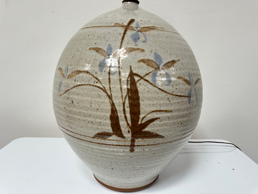 Vintage Mid-Century Modern Stoneware Table Lamp California Ceramics Design 28H [Photo 4]
