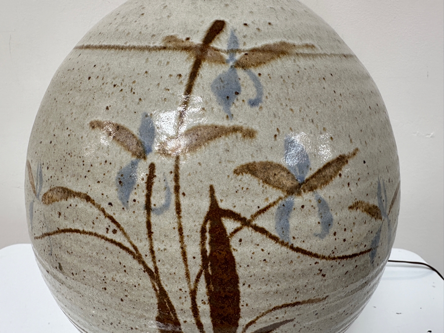 Vintage Mid-Century Modern Stoneware Table Lamp California Ceramics Design 28H [Photo 5]