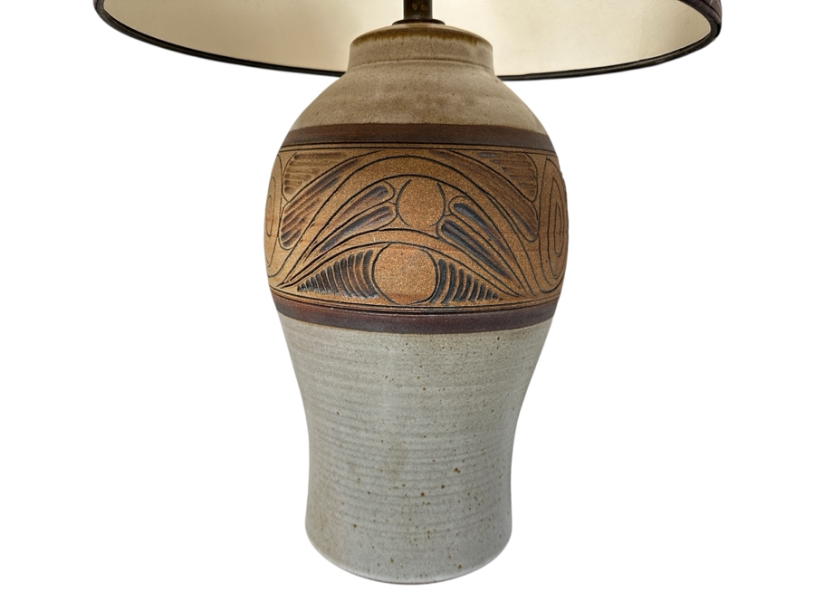 Vintage Stoneware Table Lamp 27.5'H [Photo 1]