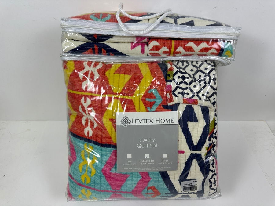 Just Added - New Levtex Home Luxury Quilt Set With Quilt And 2 Shams Full/Queen [Photo 4]