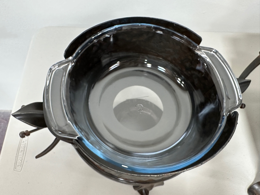 Just Added - (4) Jan Barboglio Forged Iron Chafers And Serving Tray Retails $2,000+ [Photo 8]