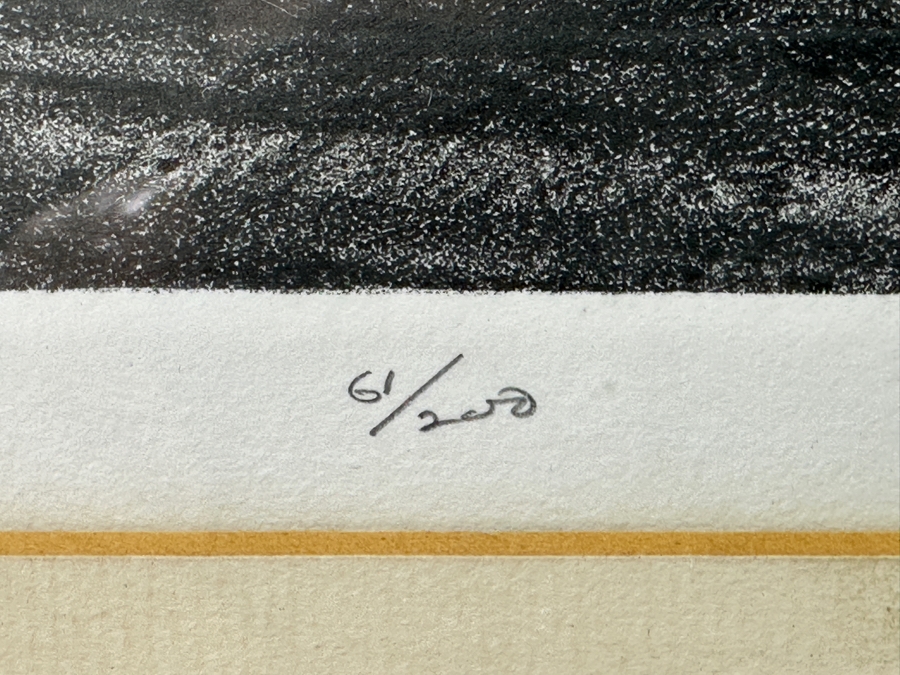 Just Added - Walter DuBois Richards (1907-2006, American) Artist Signed Limited Edition Print Titled “Mid-Afternoon, God’s Acre” 14 X 10 Framed 20 X 16.5 [Photo 6]