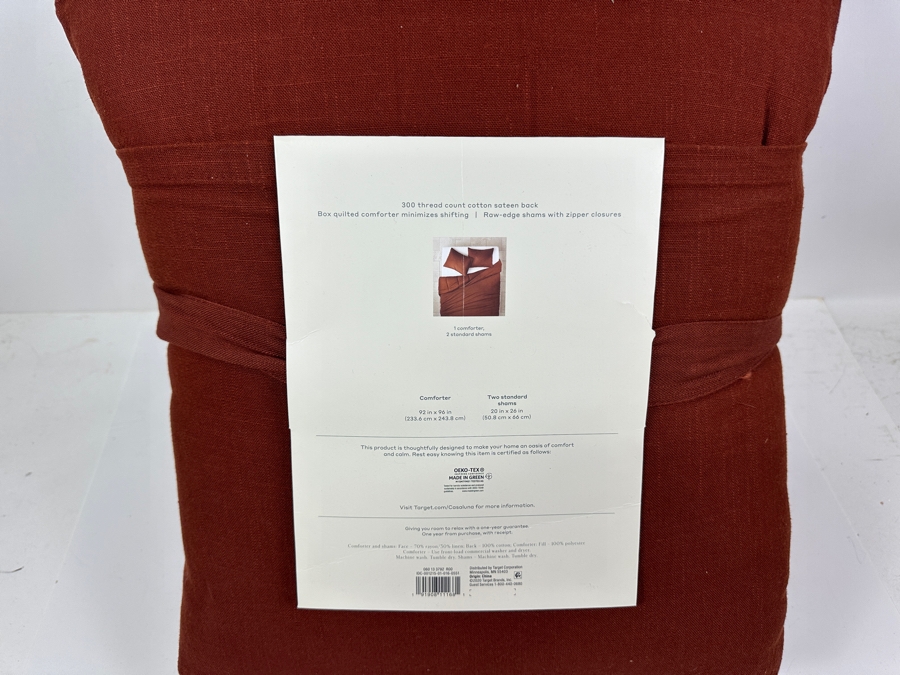 Just Added - New Casaluna Heavyweight 300 Thread Count Linen Blend Comforter Set With Comforter And 2 Standard Shams Full/Queen [Photo 3]