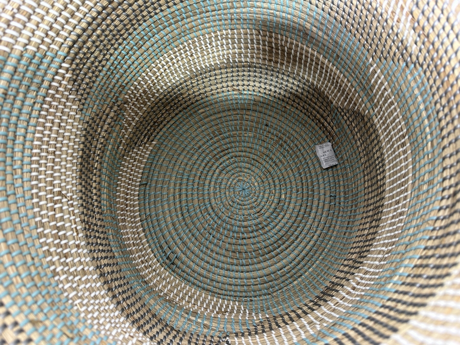 Just Added - Large Woven Basket With Lid 27H [Photo 3]