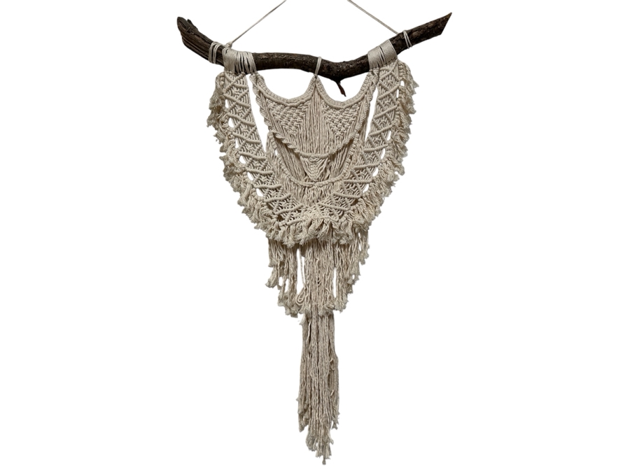 Just Added - Handmade Macrame Wall Hanging 24W X 43H [Photo 1]