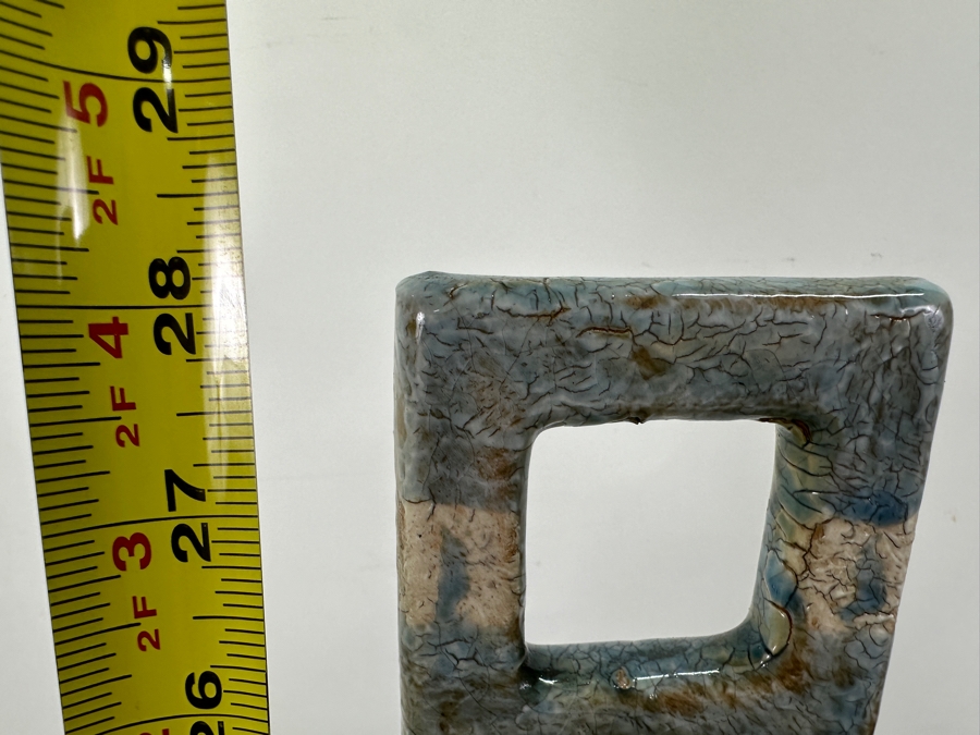 Just Added - Pair Of Glazed Ceramic Decorative Objects 28H [Photo 8]