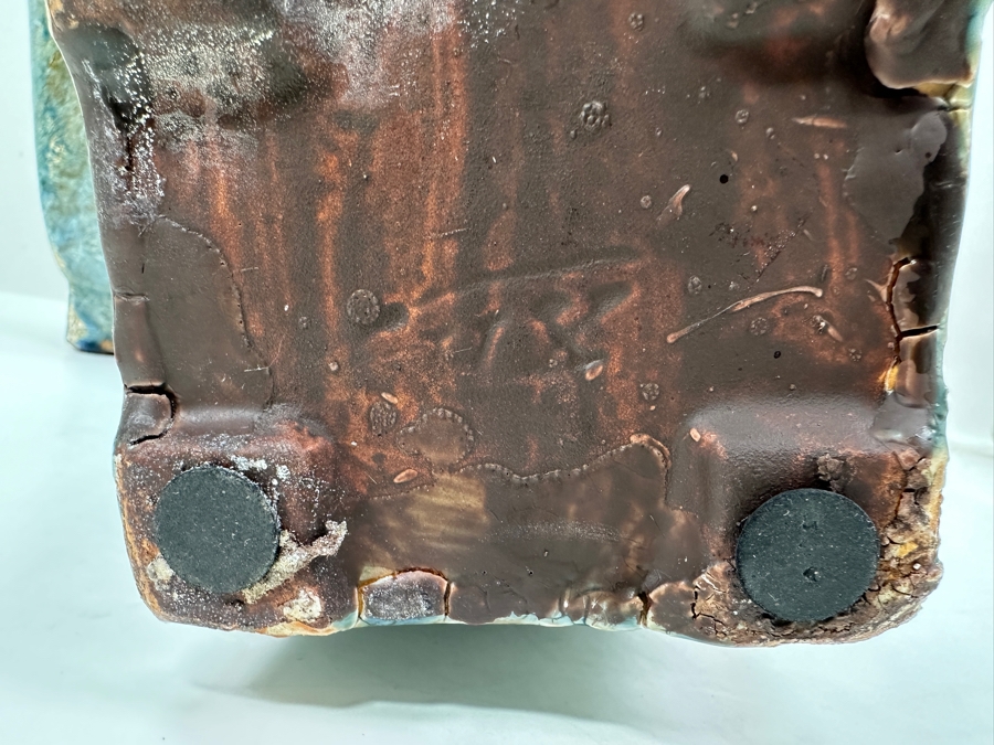 Just Added - Pair Of Glazed Ceramic Decorative Objects 28H [Photo 7]