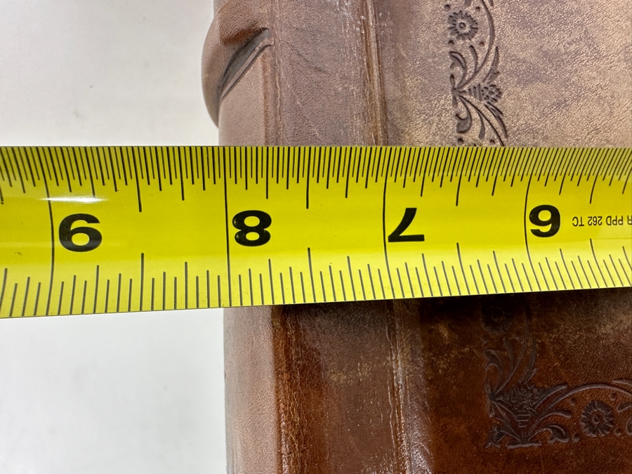 Just Added - (3) New Handmade Italian Leather Diaries Notebooks Scrapbooks By Daisy Arts 8 X 7 Retails $300+ [Photo 13]