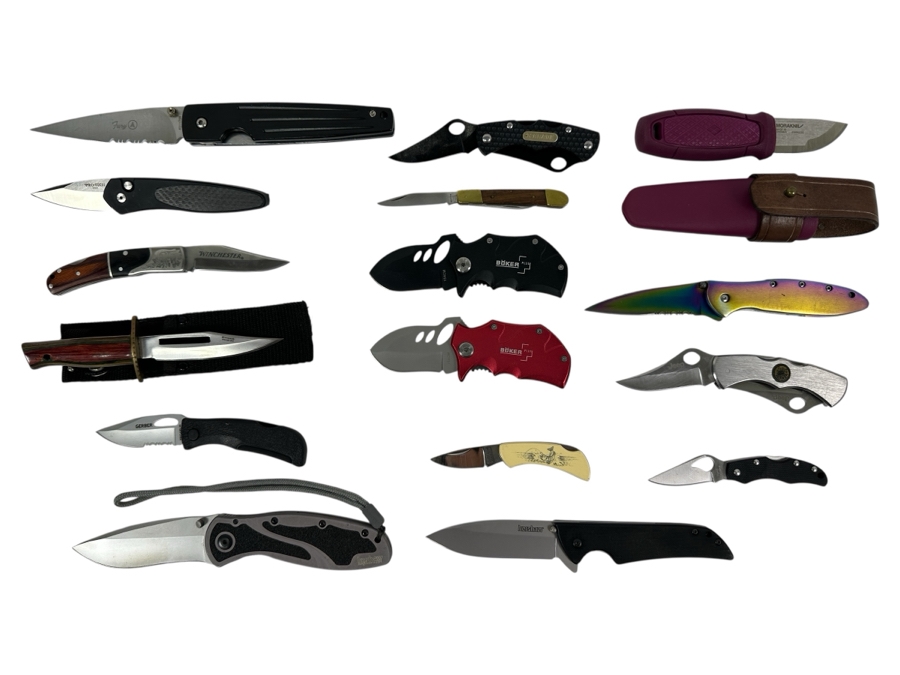 Just Added - (16) Folding Knives / Pocket Knives Collection (See Photos)