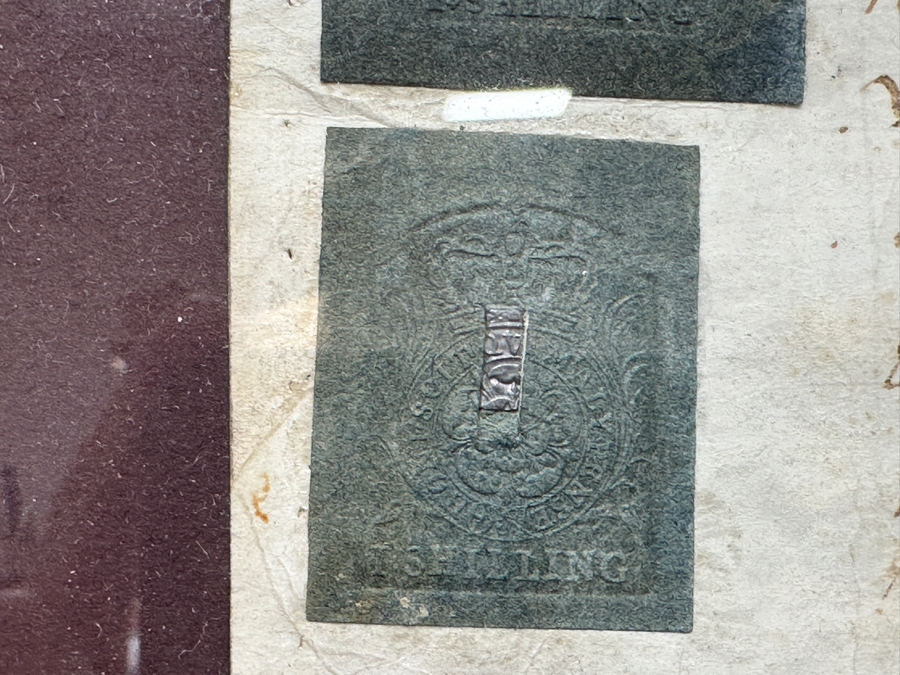 Just Added - Antique 1797 English George III Reign Indenture Framed 40 X 33.5 [Photo 4]